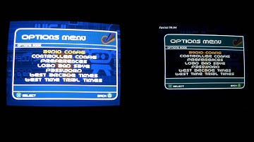 PCSX-R (tester build) sys type NTSC, WIPEOUT2 (us-version) - menu transition speed right