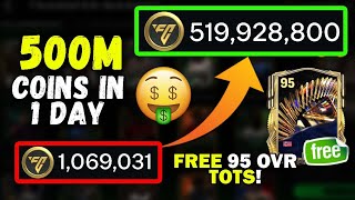 : I MADE 500M COINS IN 1 DAY FOR MY NEW F2P ACCOUNT! FREE 95 OVR TOTS PLAYER REVEALED AND OTHER LEAKS!