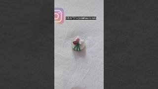 🌹🌸✨ Flower Embroidery Button #tipsandtricks #embroidery #stitchtricks