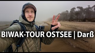 Biwak-Wanderung Ostsee 👣 Fuchsbesuch auf dem Darß 👣 4,5 kg Ultraleicht-Wandern & Overnighter