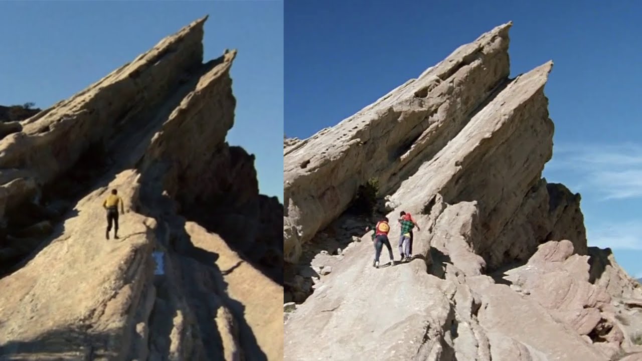 Vasquez Rocks in Star Trek and Other Movies Compilation