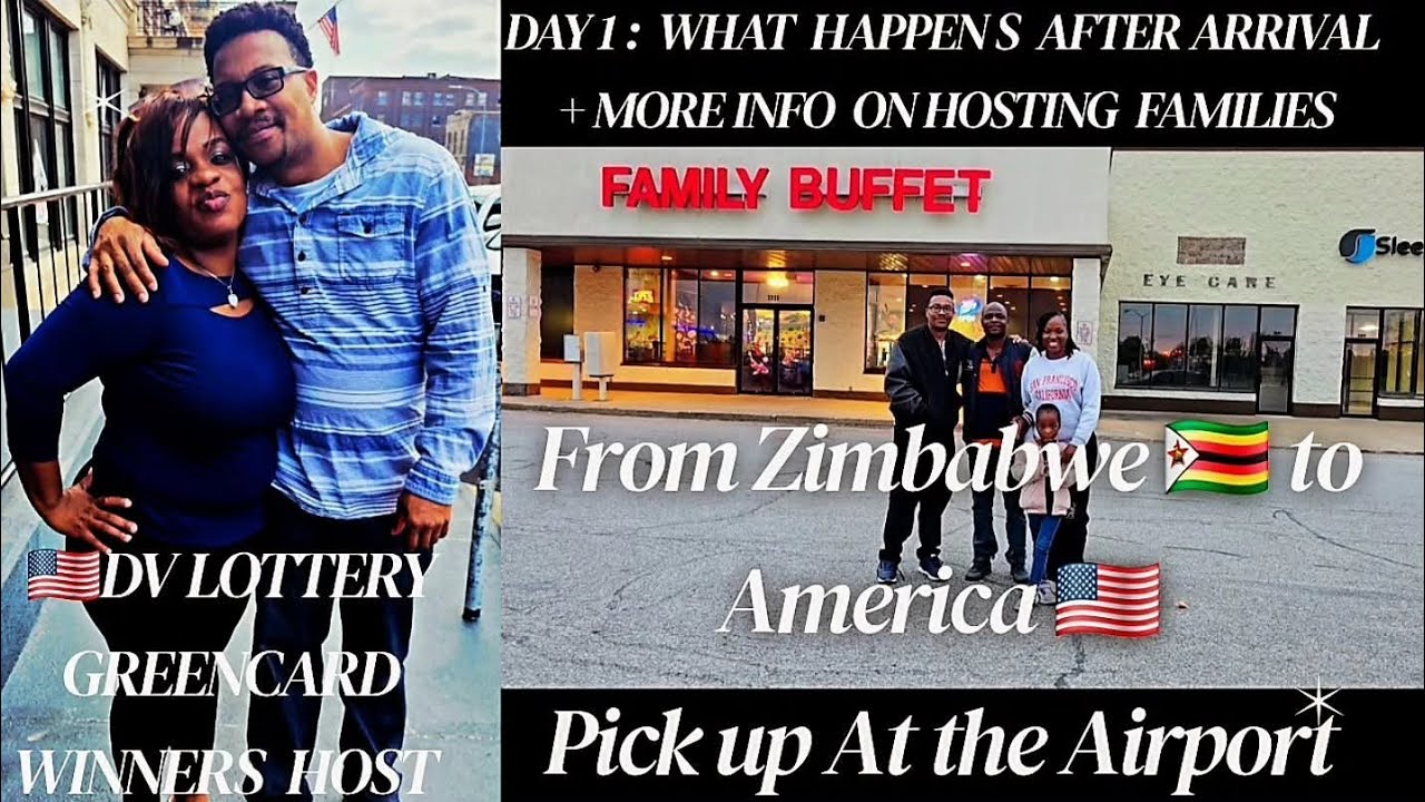 1ST DAY IN AMERICA 4 DV LOTTERY GREENCARD FAMILY WITH KIDS WINNER'S 