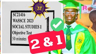 WASSCE 2023 SOCIAL STUDIES PAST QUESTIONS AND ANSWERS PAPER 2 AND 1 screenshot 1