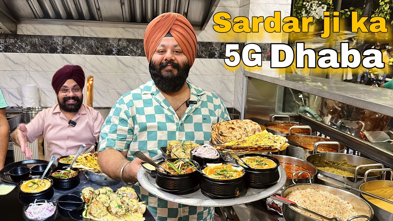East Delhi wale Sardar ji ka Pure Veg Dhaba | Tandoori Aloo , Shahi ...