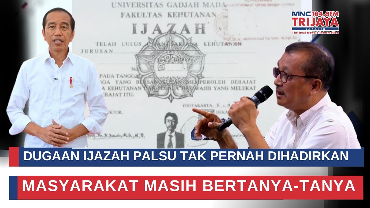 Ijazah Tak Pernah Dihadirkan, Oegroseno: Due Process of Law Kurang Benar | Trijaya Update