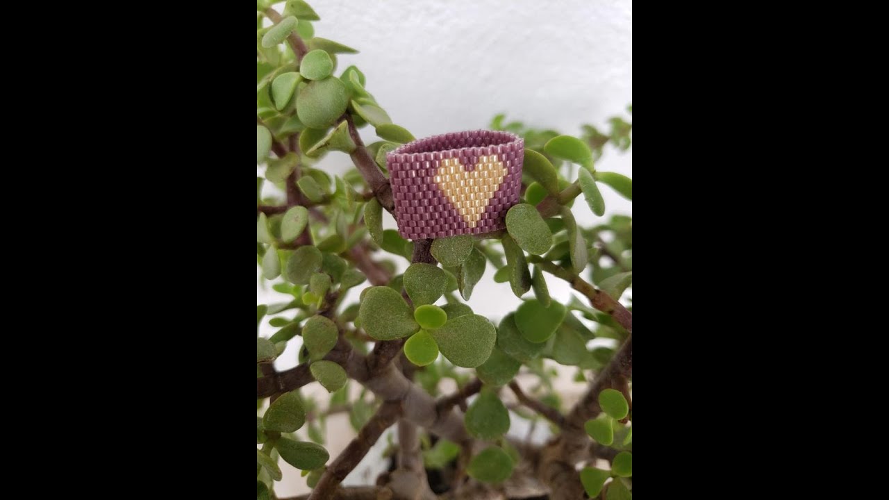 ANILLO TEJIDO EN DELICAS / TÉCNICA PEYOTE