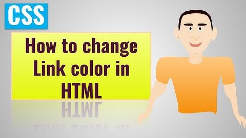 How to change Link color in HTML using CSS