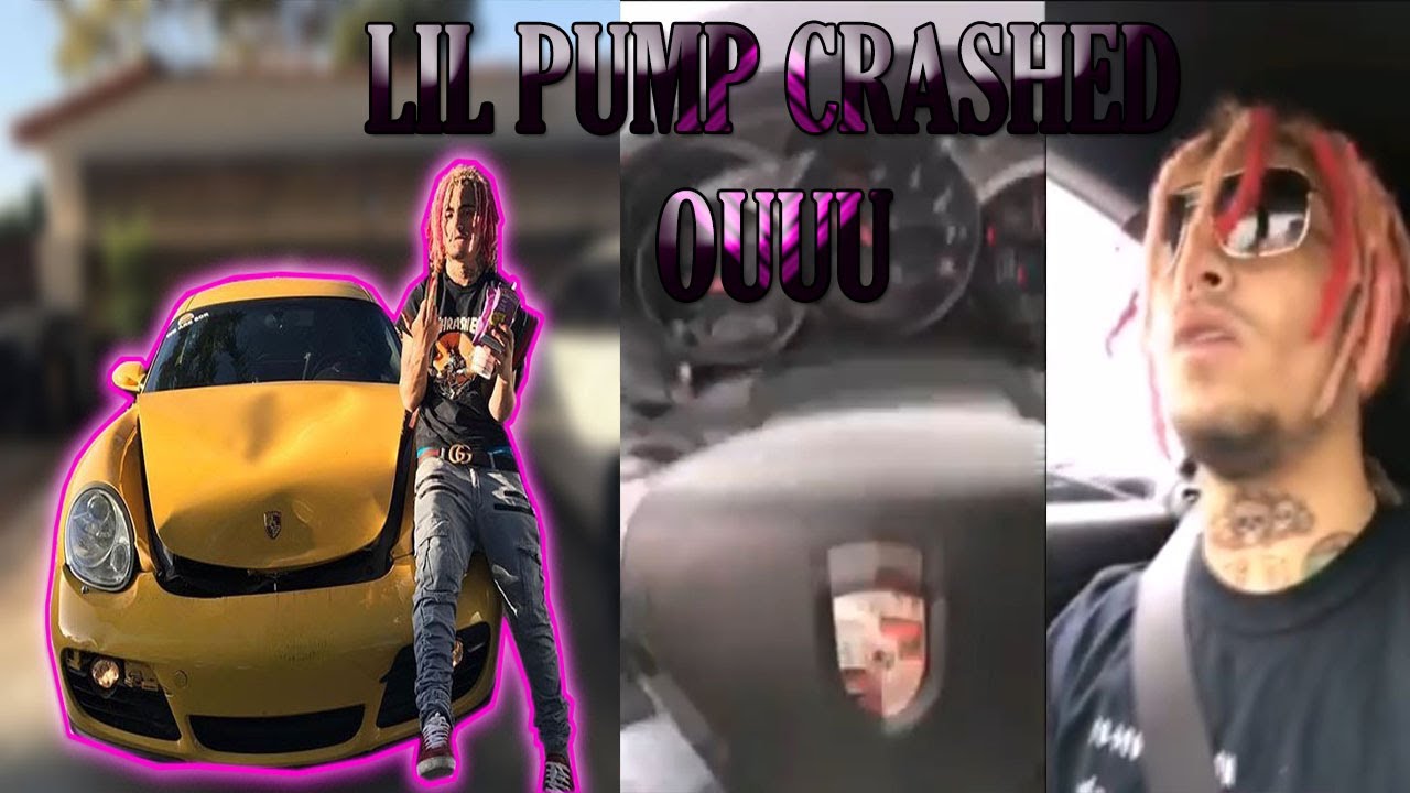 Lil Pump Crashed His First Car Youtube