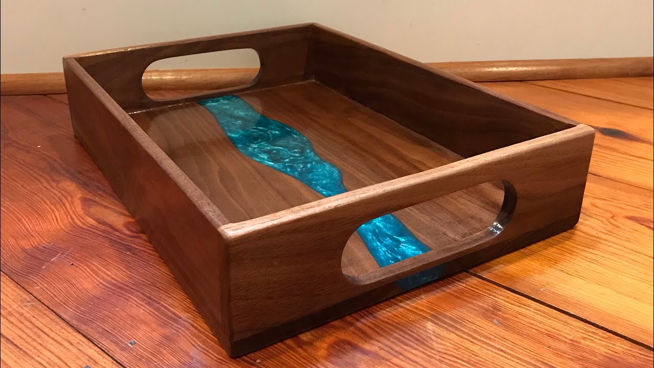 How to Make an Easy DIY Resin and Wood Serving Tray