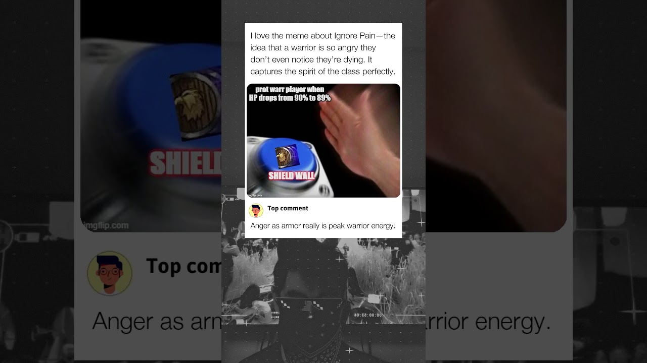 Protection Warrior Meme About Ignore Pain