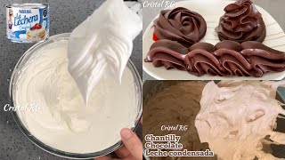 3 different creams with condensed milk