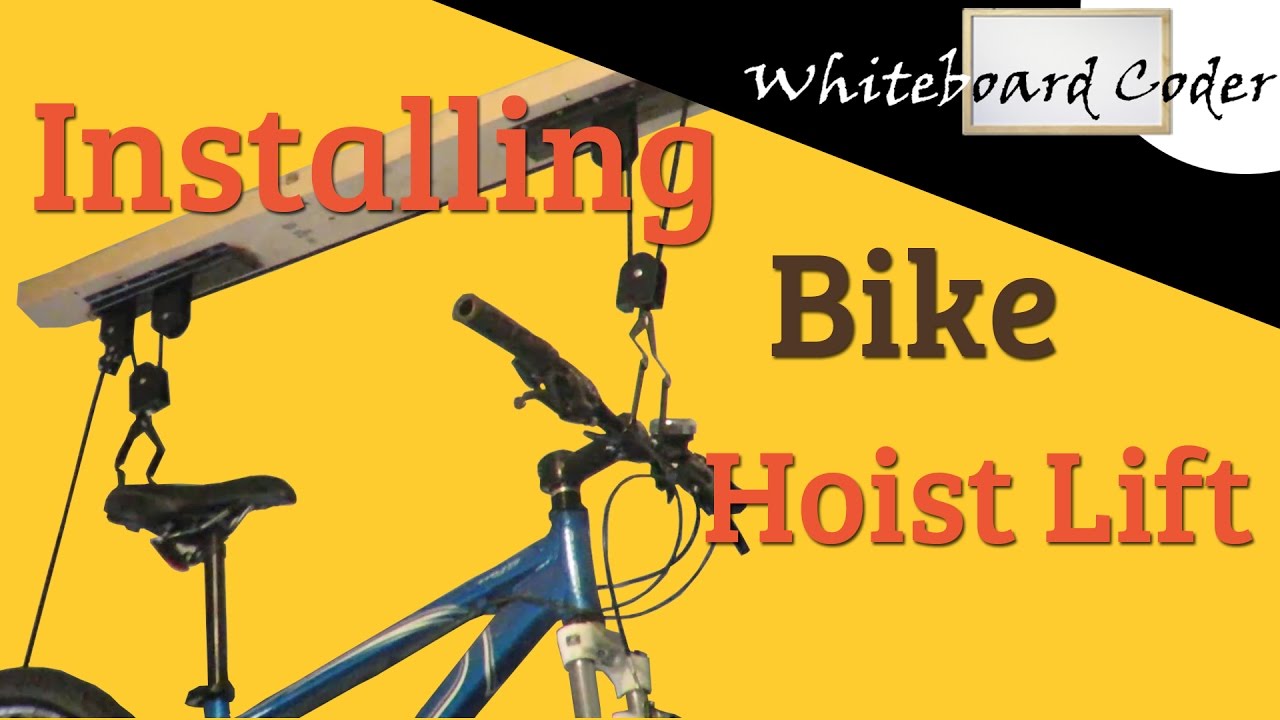 Installing Garage Bike Lift Hoist Rad Youtube