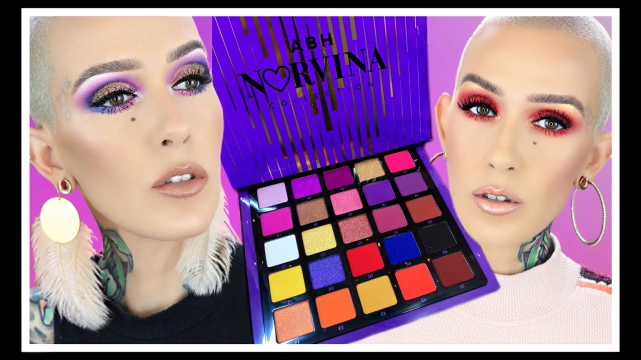 NEW!!! ABH Norvina Collection Vol 1 Palette and Coral Liquid Lip Set ...