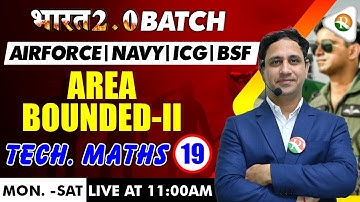 Area Bounded-2 Airforce, Navy, ICG | Complete Maths for Airforce X Group | Airforce
