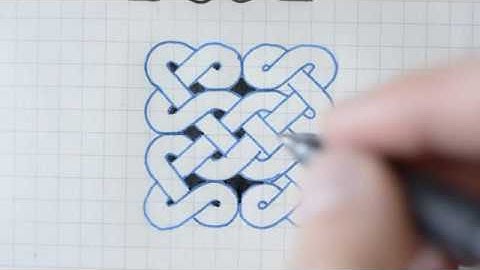 How to Draw the "X" Knot [4x4 Celtic Knot #6]