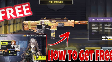 how to get free gks impenetrable wall skin in codm collapse mutation event | codm girlsfrontline