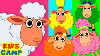 five little sheep jumping in the shed nursery rhymes kids songs by kidscamp