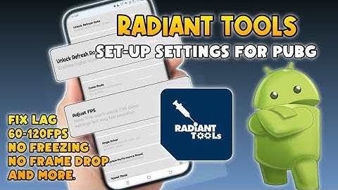 FIX LAG & FRAME DROPS in All Pubg Version| Best Settings for Low-End Device | Radiant Tools Part #5