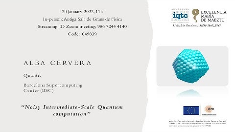 IQTC Seminar: Noisy Intermediate-Scale Quantum computation