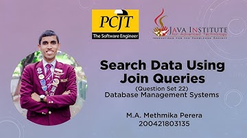 Search Data Using Join Queries MySQL | Question Set 22 | DBMS | Java Institute
