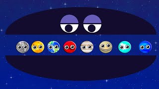 Learn Shapes, Colors, Numbers★Color PLANET GAME★Funny Planets Game★preschool Educational Games screenshot 2