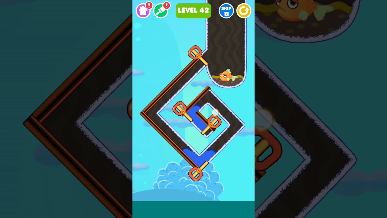 Save the Fish - Pull the Pin Game Level 42 