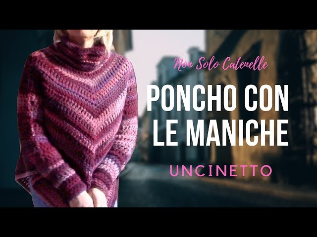 Videotutorial Poncho con le Maniche all'uncinetto semplice da realizzare e  comodo da indossare - YouTube