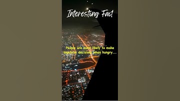 Hungry Brain, Impulsive Choices: How Hunger Fuels Your Decisions! #facts #shorts  #motivation