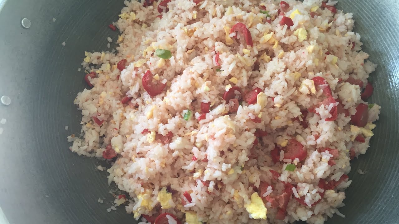 Simple Fried Rice / Egg and Hot Dog YouTube