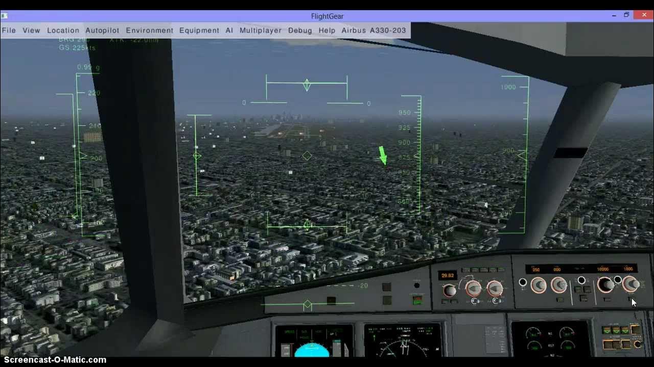 A330 ILS Land on Flightgear YouTube