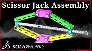 SolidWorks Tutorial | Design and Assembly of Car Jack in Solidworks