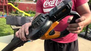 WORX 20V Cordless Leaf Blower WG545 6 DC Blower Vacuum Review