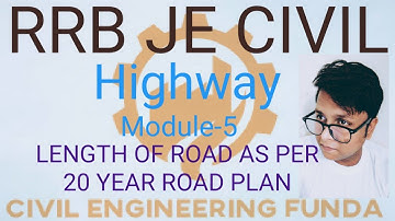 Length Of Road As Per 3rd 20 year plan||highway engineering||module 5