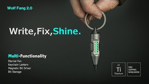 Wolf Fang 2.0 – Titanium Keychain That Does It ALL!