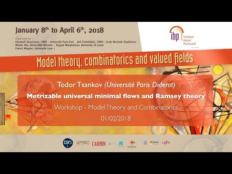 Metrizable universal minimal flows and Ramsey theory - T. Tsankov - Workshop 1 - CEB T1 2018