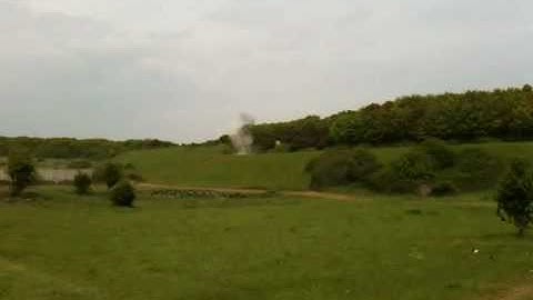 EOD controlled explosion