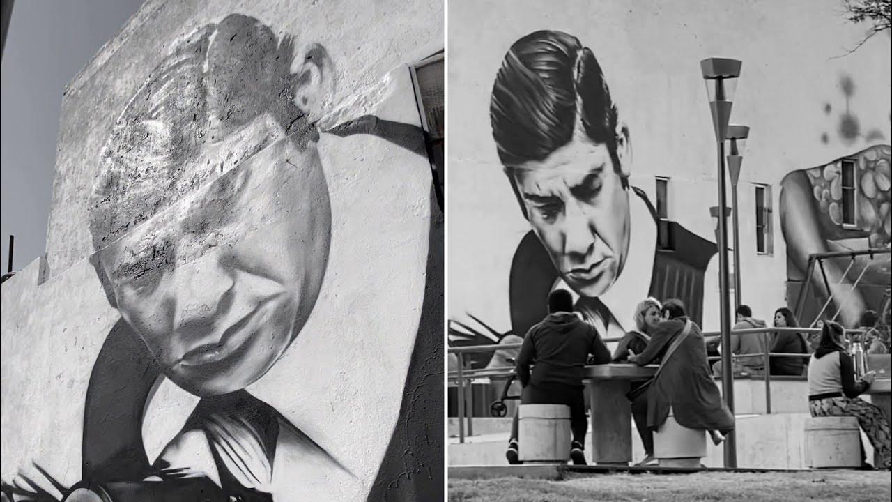 Alfredo zitarrosa por min8 arte urbano en montevideo 2021 