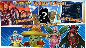 DMO Update & Event : Rosemon X - Raid Timer & New Dungeons & More! - Digimon Masters Online Update
