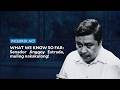 WHAT WE KNOW SO FAR: Senador Jinggoy Estrada, muling nakakulong!