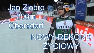 Jan Ziobro 206m NOWY REKORD ŻYCIOWY (Obersdorf 03.02.2017r) Kwalifikacje