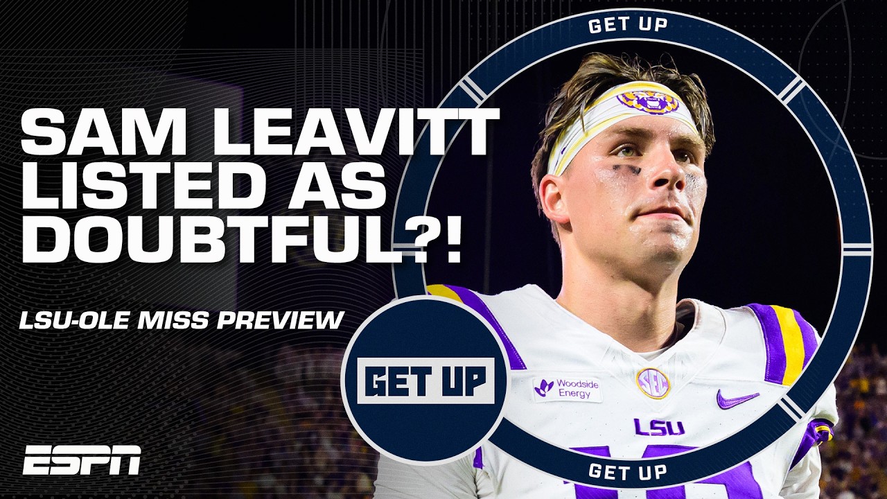 Sam Leavitt DOUBTFUL?! 😳 Josh Pate, Will Compton & Taylor Lewan react | Get Up