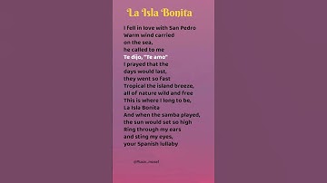 Thumbnail of La Isla Bonita - Madonna lyrics #lyrics #song #madonna