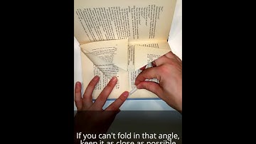 DIY Folded Book Art - How to - Tutorial - Bookfolding pattern