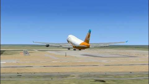 FSX Boeing 747 Landing - ILS Approach