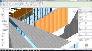 Revit 2019 - Custom Curtain Panel and Wall Design Study and Experimentation