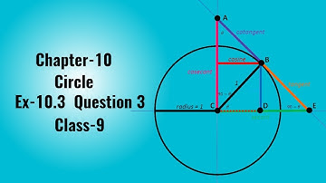 Class 9 -Question 3 Ex- 10.3 -Circles- Chapter 10 Maths Class 9- NCERT