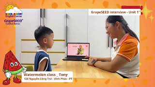 Watermelon interview Unit 1 Tony