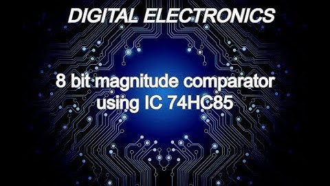 Designing an 8 bit magnitude comparator using IC 74HC85 | Explanation & simulation | Proteus 8.9
