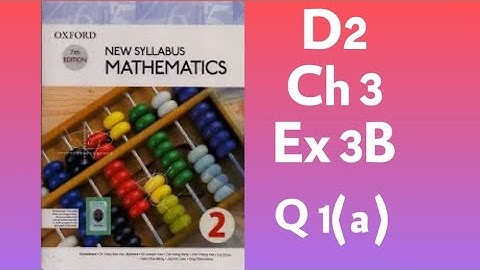 New Syllabus Mathematics D2, Ch: 3, Ex 3B: Factorization of Quadratic Expressions, q1(a)