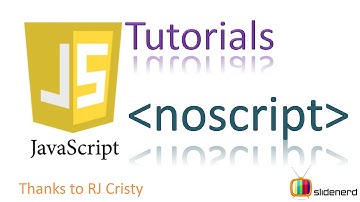 10 JavaScript NOSCRIPT tutorial |